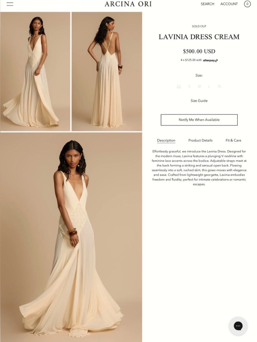 Arcina Ori Ivory Dress